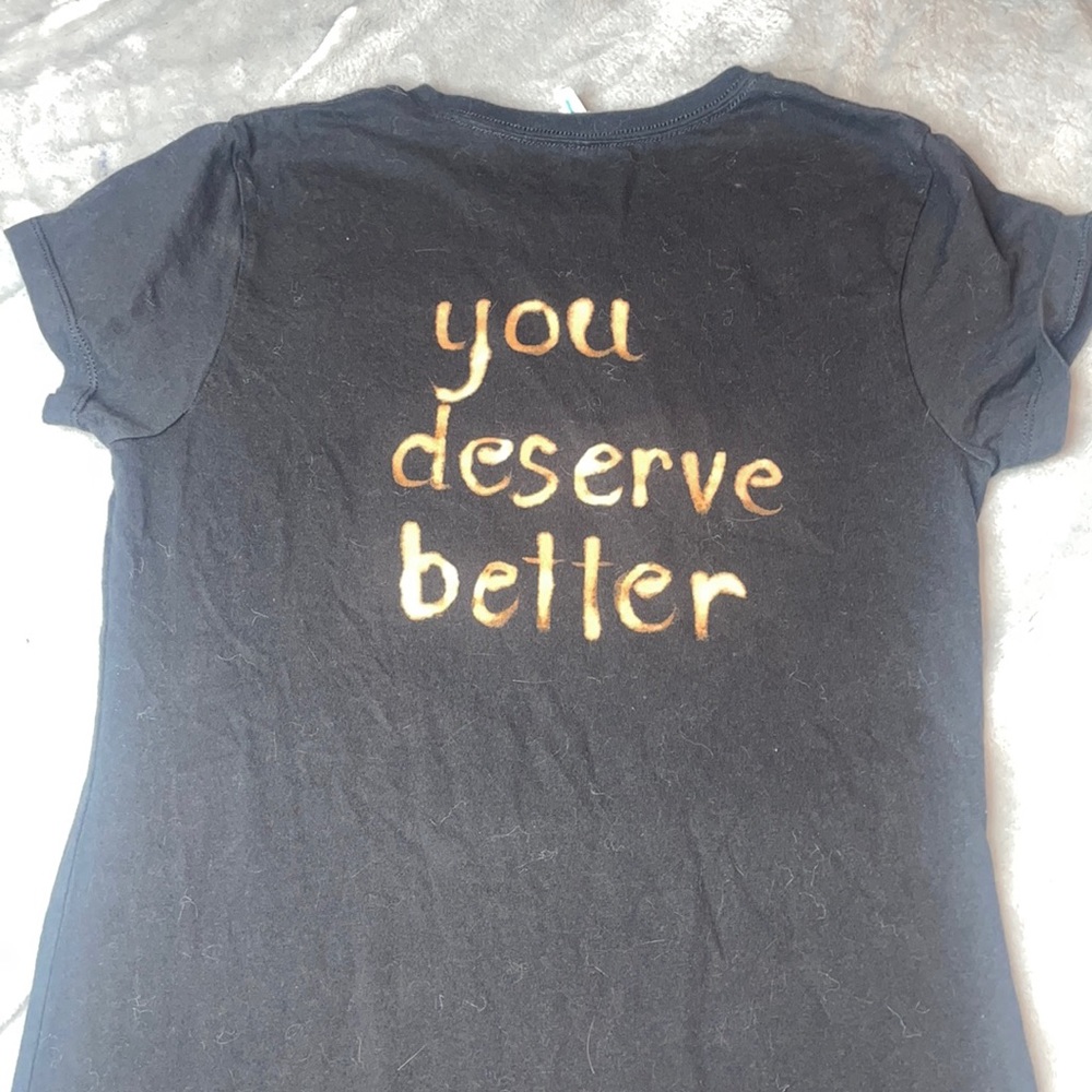 Womens/Girls Domestic Violence Month Awareness T-shirt.